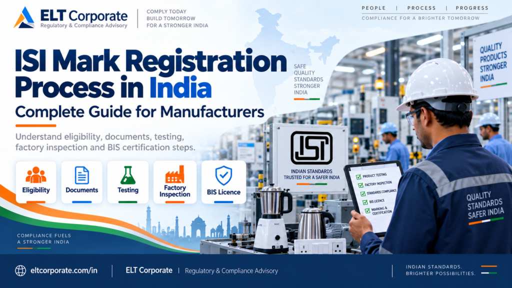 ISI Mark Registration Process in India